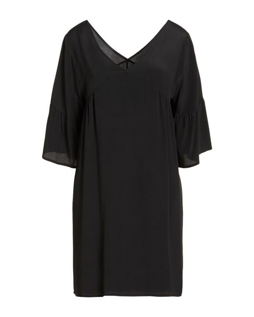 Carla G Black Mini Dress Acetate, Silk