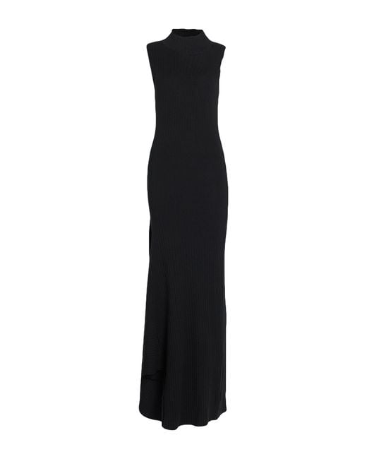 Akep Black Maxi Dress Viscose, Polyester