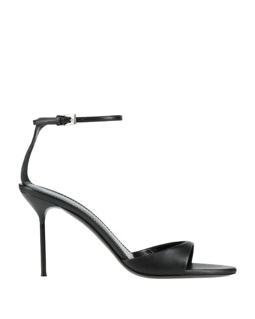 Paris Texas Black Sandals Leather