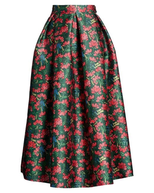 ALESSANDRO ENRIQUEZ Green Maxi Skirt