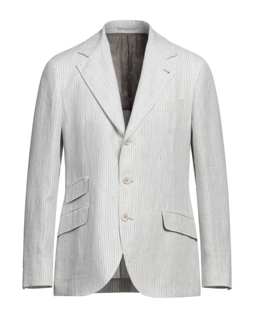 Brunello Cucinelli Gray Blazer for men
