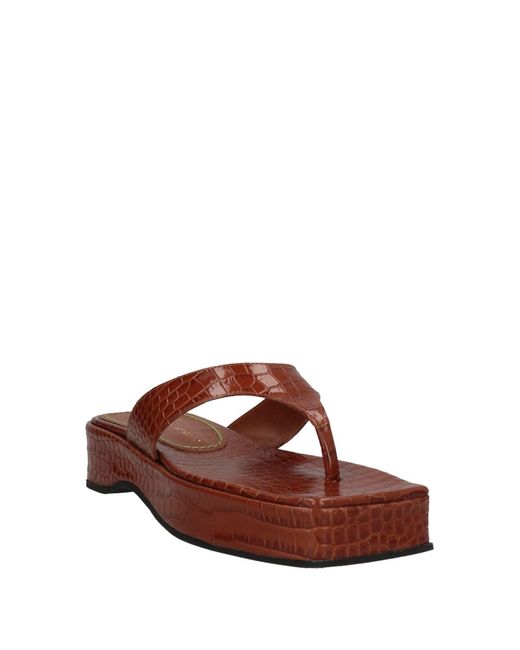 The Saddler Brown Thong Sandal