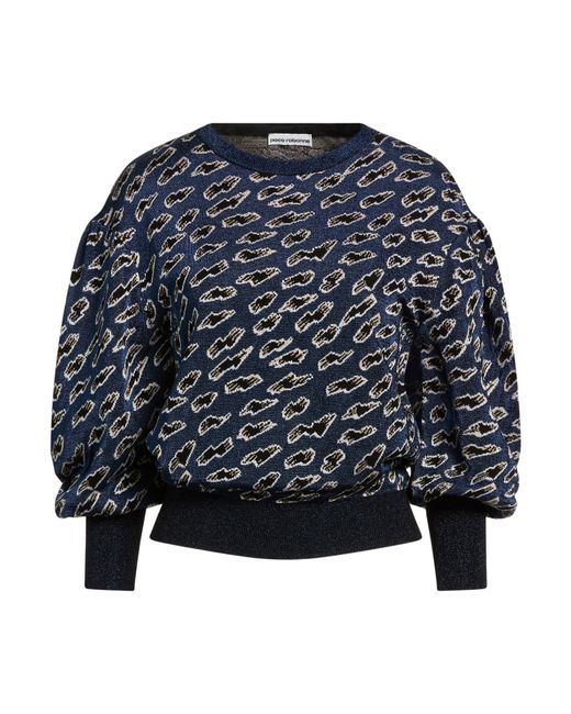 Rabanne Blue Sweater Viscose, Virgin Wool, Polyester, Cupro, Metallic Polyester