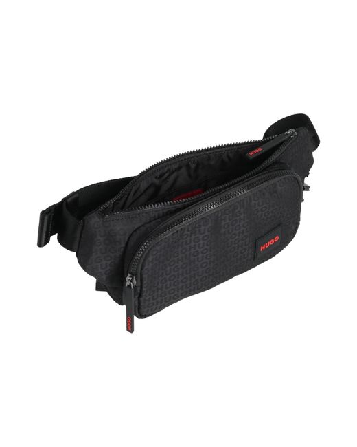 HUGO Black Belt Bag for men