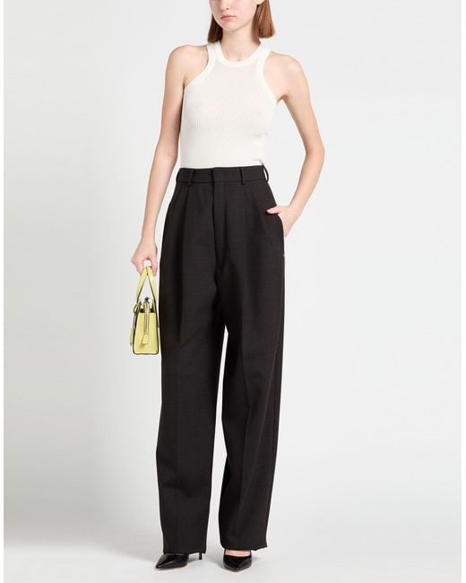 Sportmax Black Pants Virgin Wool, Elastane
