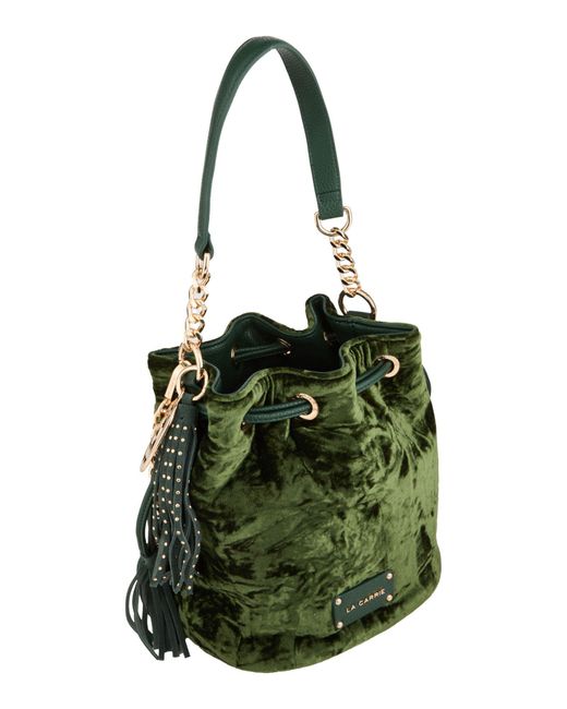 La Carrie Green Handbag