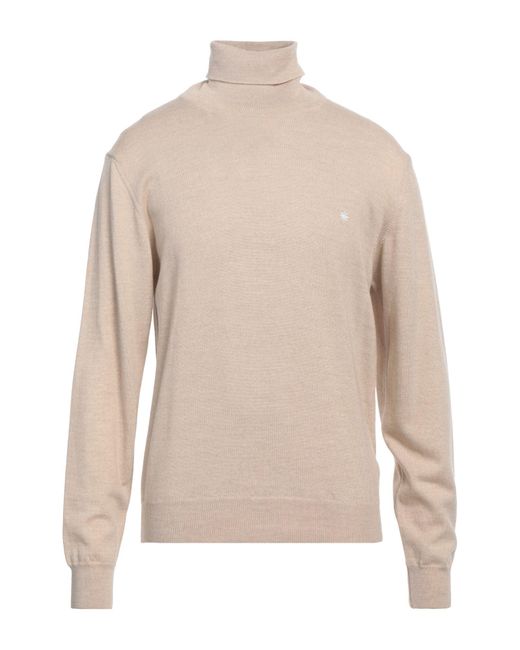 Manuel Ritz Rollkragenpullover in Natural für Herren