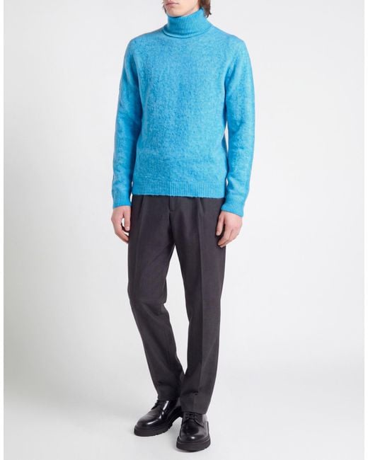 Roberto Collina Blue Turtleneck for men
