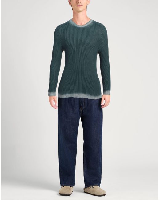 Alpha Studio Green Sweater Cotton for men