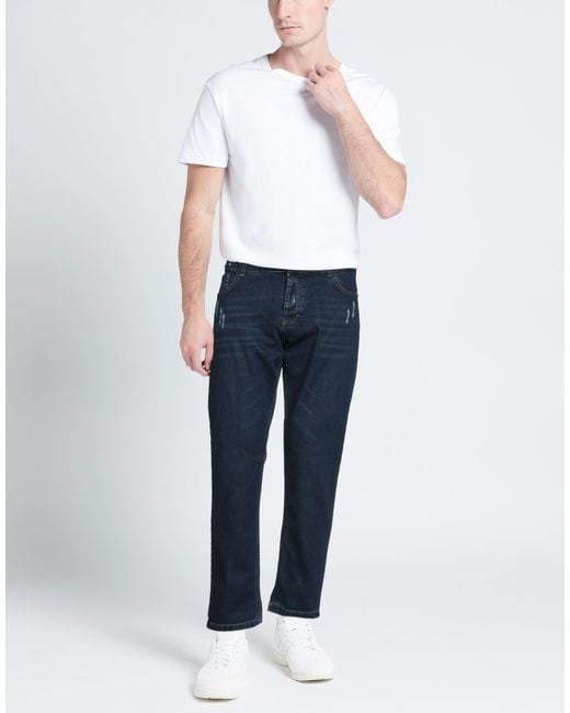 Stilosophy Blue Jeans Cotton, Elastane for men