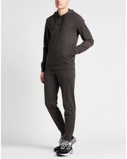 EA7 White Lead Tracksuit Cotton for men