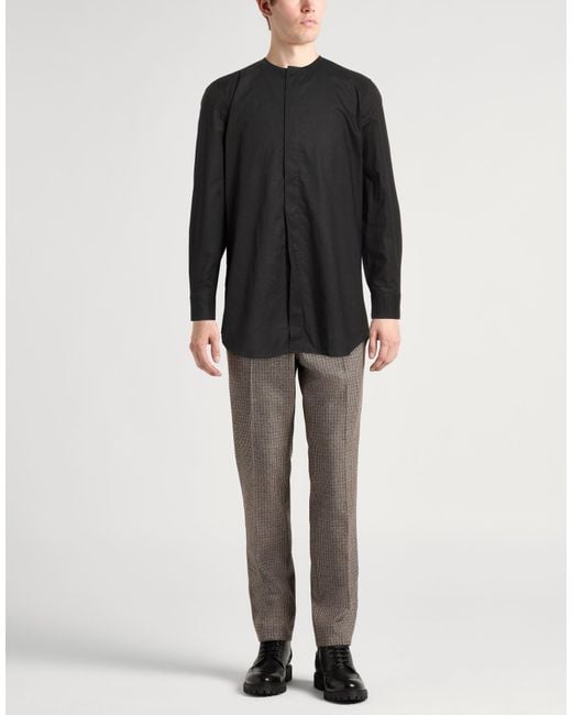 Lardini Black Shirt Cotton for men