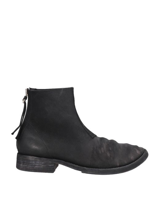 Boris Bidjan Saberi Black Ankle Boots Leather for men