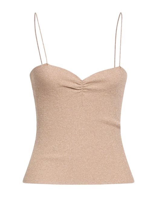 Rebel Queen Natural Top Viscose, Polyamide, Metallic Polyester