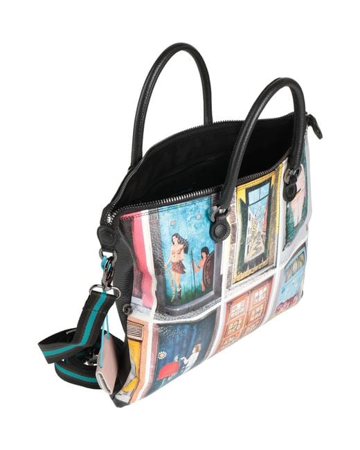 Gabs Blue Handbag Cow Leather