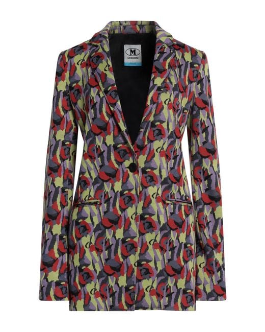 Missoni Purple Blazer Viscose, Cotton, Polyester, Elastane
