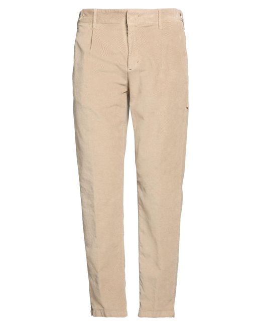 Berna Natural Sand Pants Cotton, Elastane for men