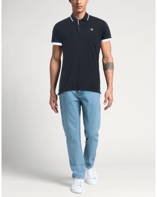 Colmar Blue Polo Shirt Cotton, Elastane for men