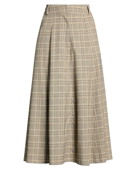 Shirtaporter Natural Midi Skirt