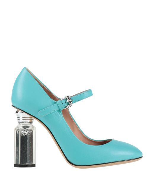 Moschino Blue Pumps Leather