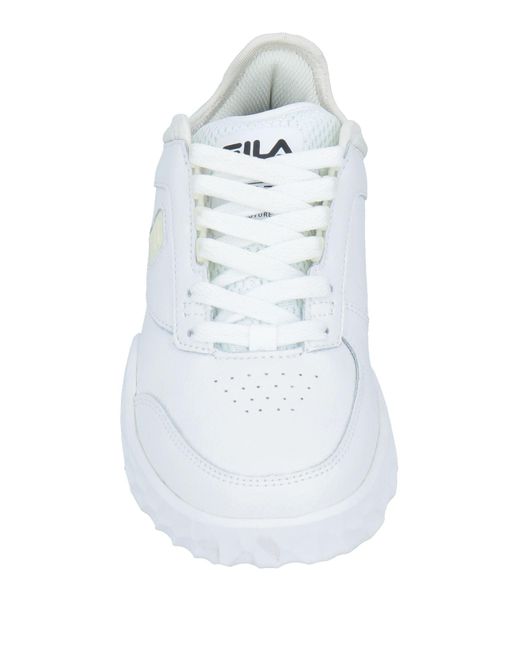 Girls white hot sale fila trainers