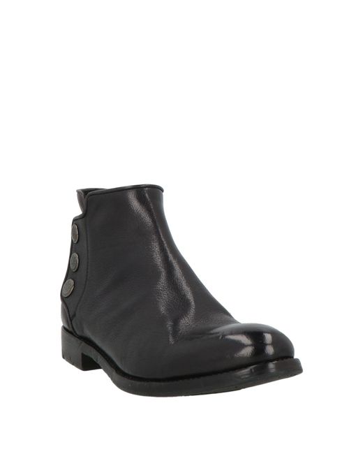 Alberto Fasciani Black Ankle Boots Leather