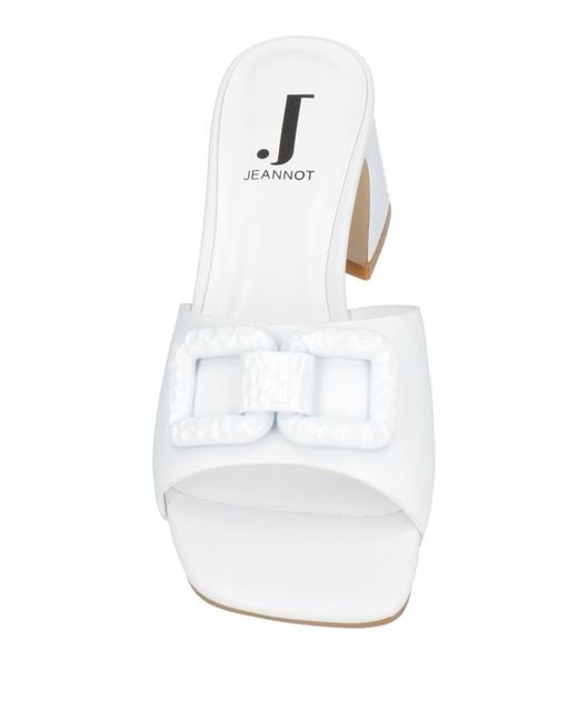 Jeannot White Sandals