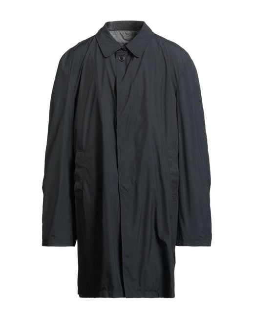 Herno Blue Overcoat & Trench Coat Polyester for men