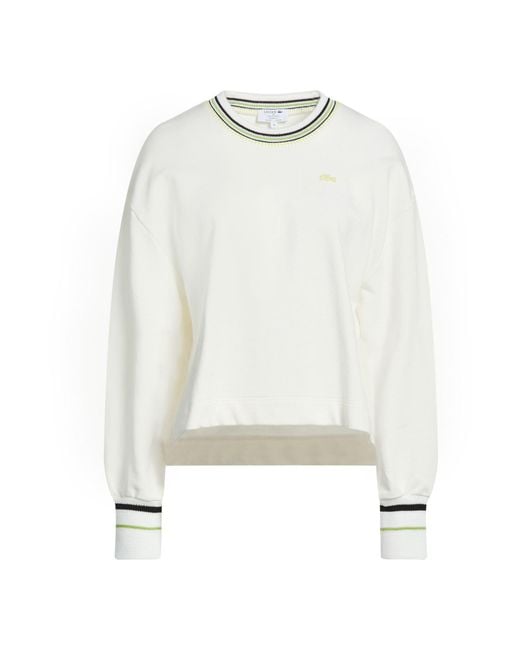 Lacoste White Sweatshirts