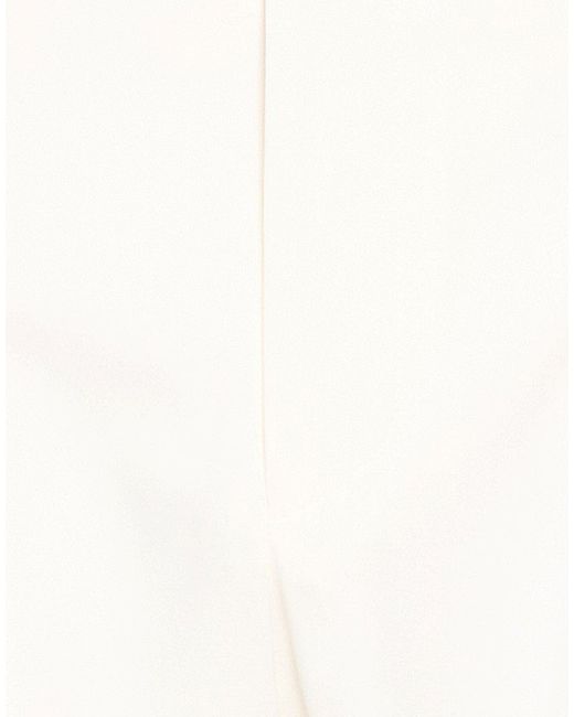 BE ABLE White Ivory Pants Virgin Wool, Elastane for men