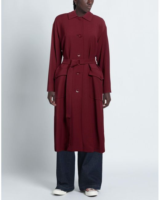 Max Mara Studio Red Overcoat & Trench Coat