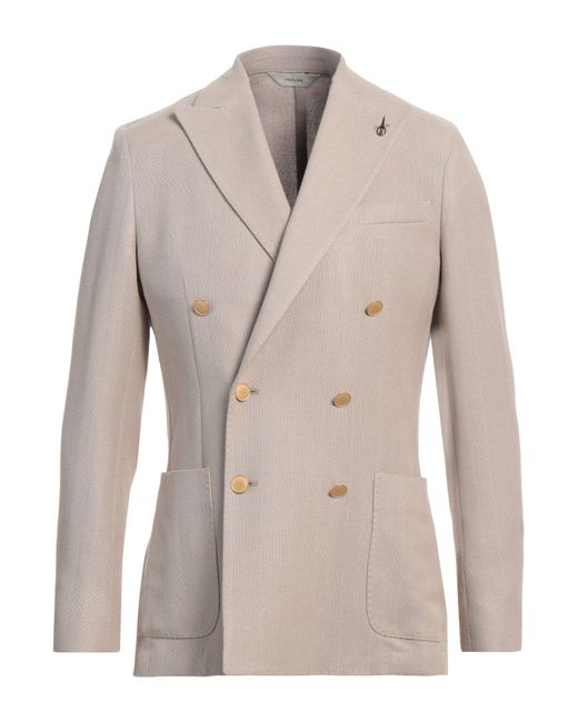 Americana Paoloni de hombre de color Natural