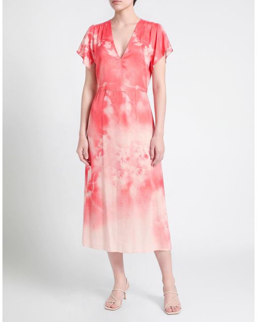 Boss Pink Midi Dress Viscose