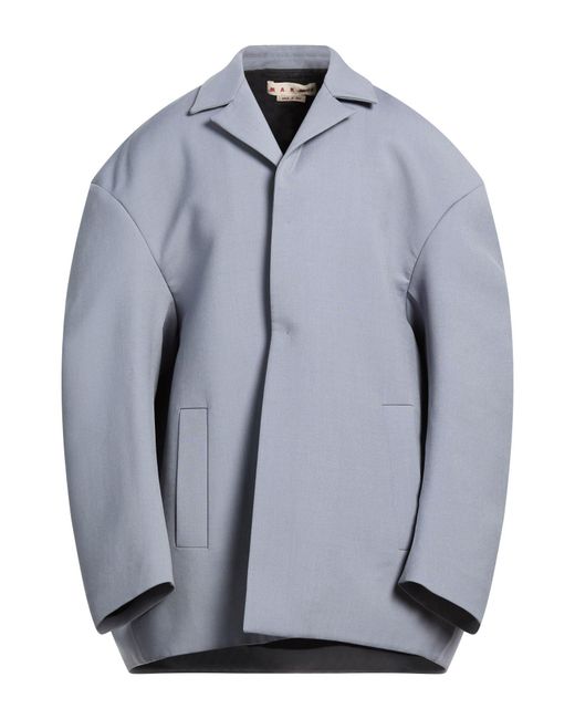 Marni Blue Coat Virgin Wool, Mohair Wool for men