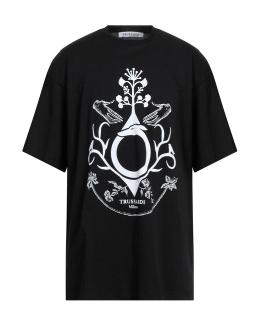 Trussardi Black T-shirt for men