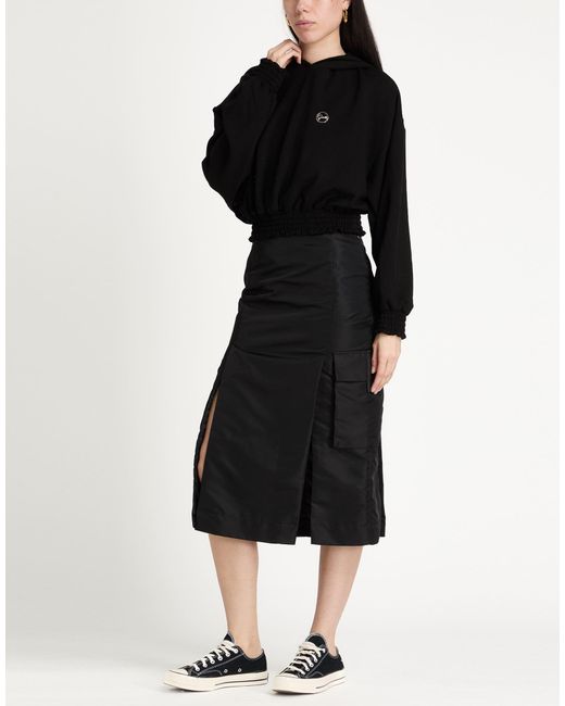 Gaelle Paris Black Sweatshirt Polyester, Viscose, Elastane