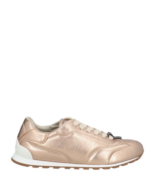 Brunello Cucinelli Natural Sneakers Leather