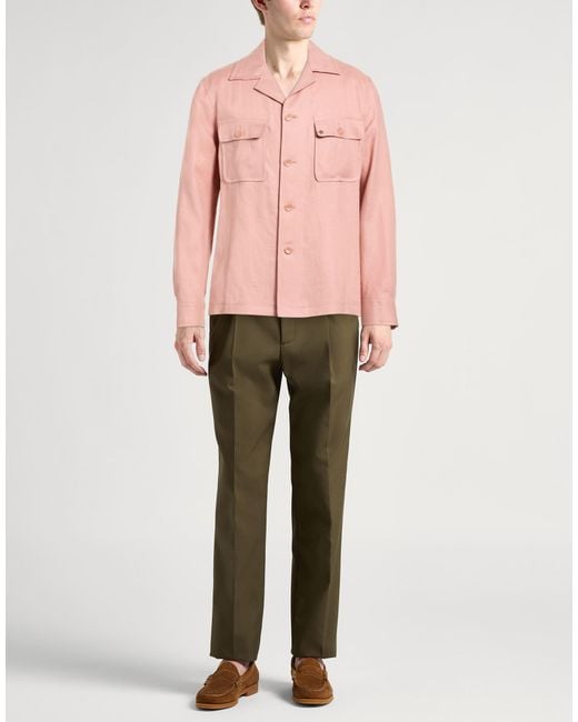 Tagliatore Pink Shirts for men