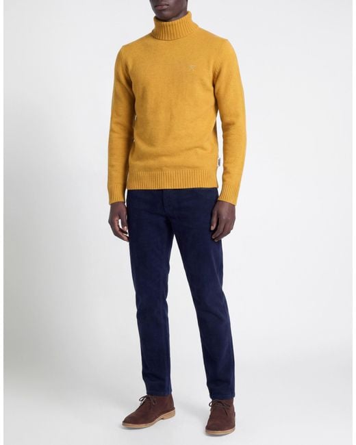 Berna Yellow Turtlenecks for men