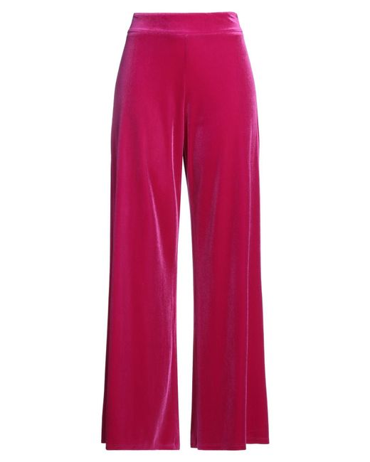 PIA B. CONCEPT Red Pants Polyester, Elastane