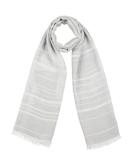 Sciarpa di Emporio Armani in White da Uomo