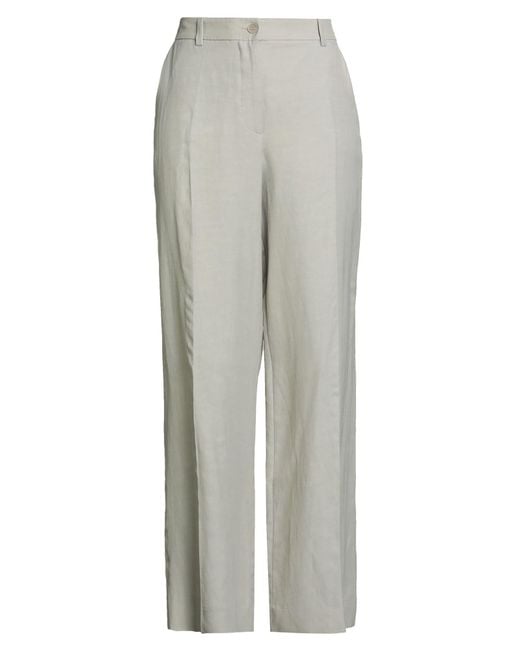 P.A.R.O.S.H. Gray Light Pants Viscose, Linen