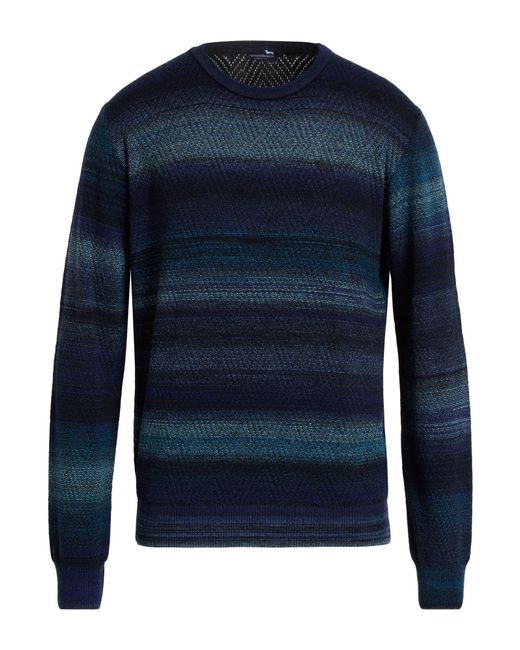 Harmont & Blaine Blue Sweater Wool, Acrylic, Alpaca Wool for men