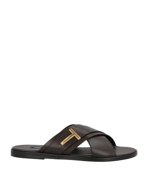 Tom Ford Black Sandals Leather for men
