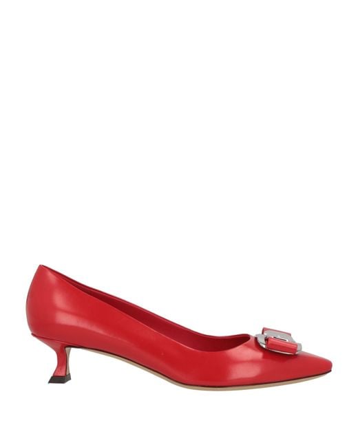 Ferragamo Red Pumps