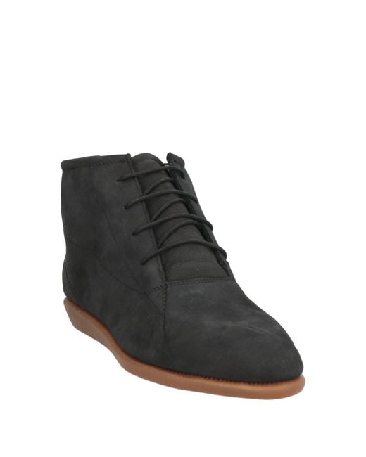 The Flexx Black Ankle Boots Leather