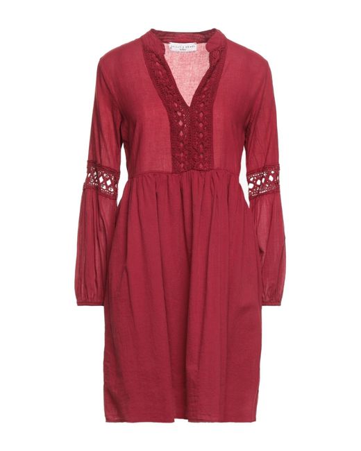 SKILLS & GENES Red Mini Dress