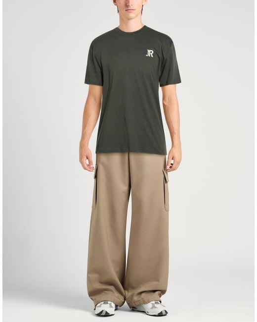 John Richmond Green Dark T-Shirt Cotton for men