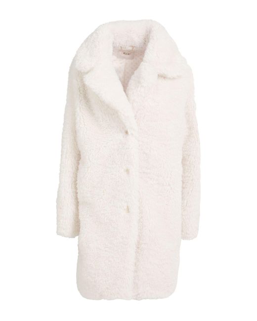 Guess White Shearling & Teddy