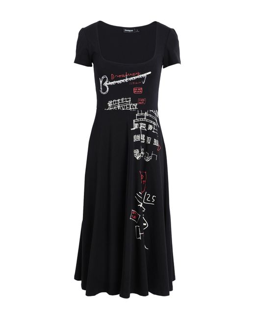 Desigual Black Midi Dress
